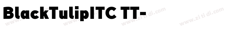 BlackTulipITC TT字体转换